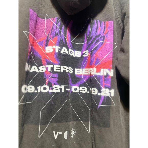 Rare Valorant 2021 VCT Berlin Video Game Yoru Sentinels Mens XL Gray Hoodie - Picture 6 of 15